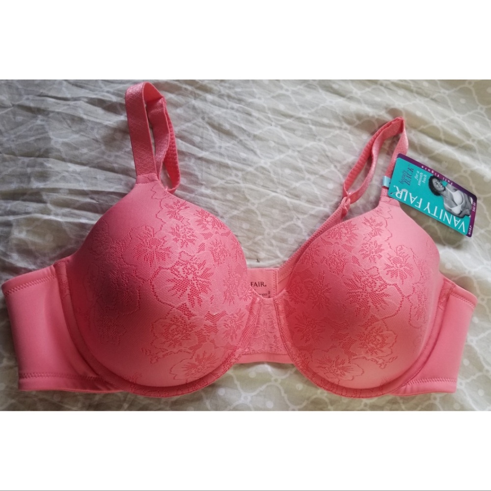 SALE!! NWT Vanity Fair Pink Bra 42C